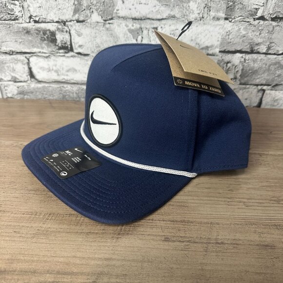 NWT Nike Men's Retro Pro Performance Snapback Hat Size M/L (Navy) HF7482-410 - Picture 2 of 15